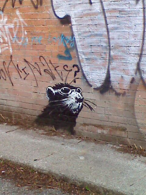 Banksy rat on Spadina