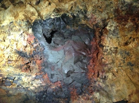 Inside the volcano